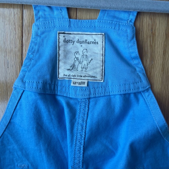 🌟 Brand New Dotty Dungarees Overalls – 12–18M – NWT Baby Girl/Boy 🌟 - Picture 2 of 7